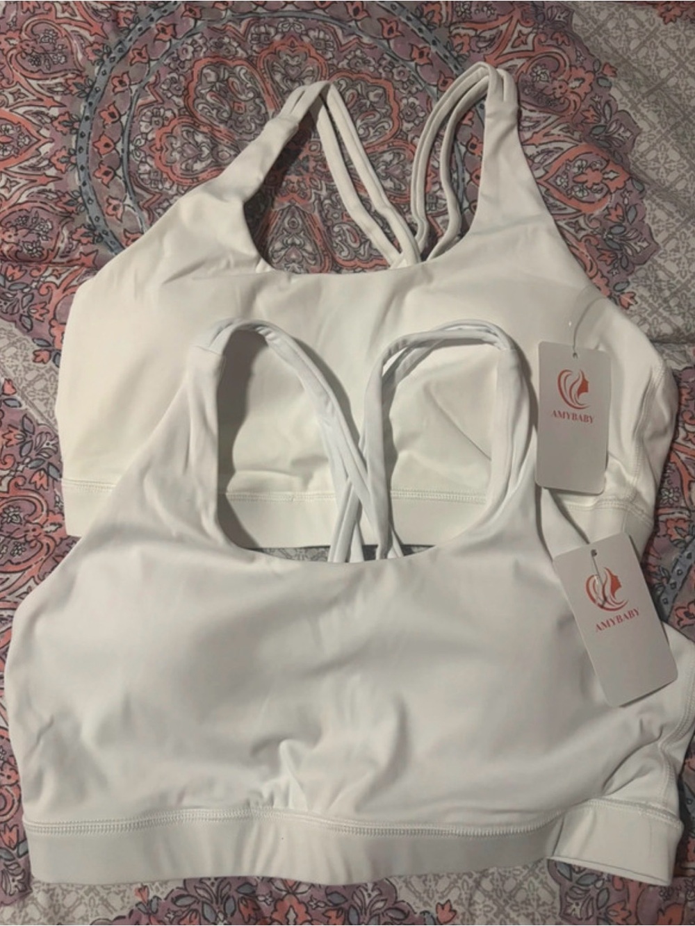 White Strappy Sports Bra - Everyday Support